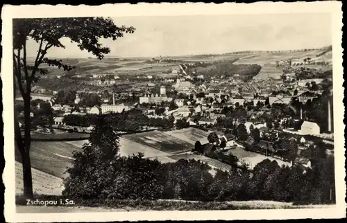 Ak Zschopau im Erzgebirge Sachsen, Panorama