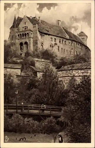 Künstler Ak Nürnberg, Die Burg