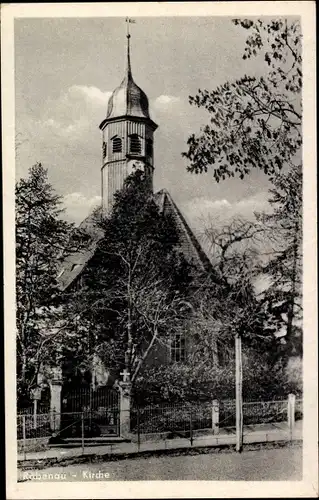Ak Rabenau im Erzgebirge, Kirche