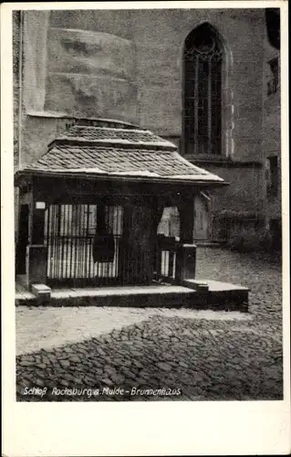 Ak Rochsburg Lunzenau in Sachsen, Schloss Rochsburg, Brunnenhaus