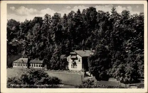 Ak Rentzschmühle Pöhl im Vogtland, Hotel Steinicht