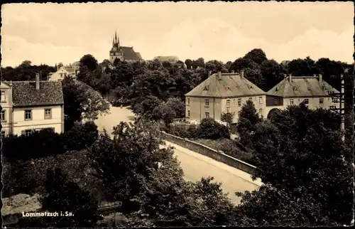 Ak Lommatzsch in Sachsen, Teilansicht