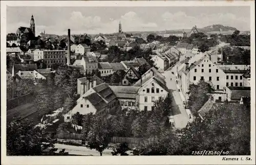 Ak Kamenz Sachsen, Blick auf den Ort