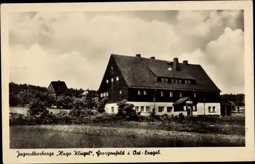 Ak Georgenfeld Altenberg im Erzgebirge, Jugendherberge Hugo Klügel