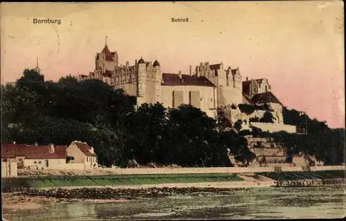 Ak Bernburg an der Saale, Schloss