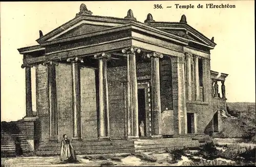 Ak Athen Griechenland, Temple de l'Erechtéon