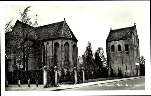 Ak Noordbroek Groningen, Ned. Herv. Kerk