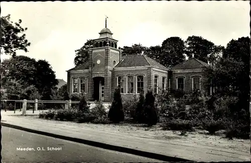 Ak Meeden Groningen Niederlande, O. L. School