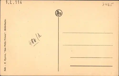 Ak Middelkerke Westflandern, La Digue