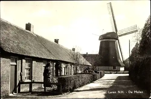 Ak Laren Nordholland Niederlande, De Molen