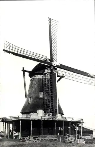 Ak Zaandam Zaanstad Nordholland, Oostzijde, Oliemolen De Kwak, gesloopt 1934