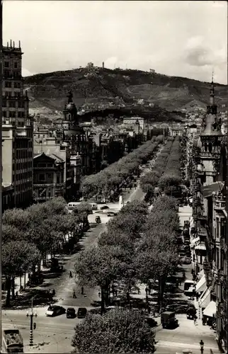 Ak Barcelona Katalonien Spanien, Paseo de Gracia