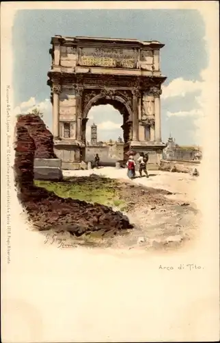 Litho Roma Rom Lazio, Arco di Tito