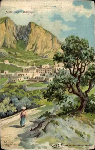 Künstler Ak Capri Neapel Campania, Panorama