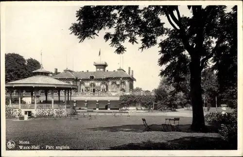 Ak Mons Wallonien Hennegau Belgien, Waux Hall, Parc anglais