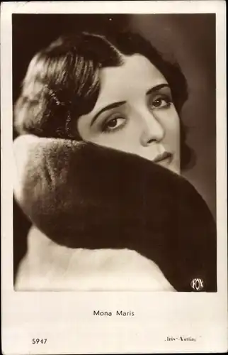 Ak Schauspielerin Mona Maris, Portrait, Iris Verlag Amag 5947