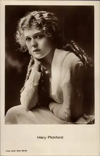 Ak Schauspielerin Mary Pickford, Portrait, Ross Verlag 586/1
