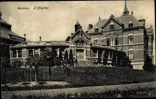 Ak Verviers Wallonien Lüttich, L'Hopital, Krankenhaus