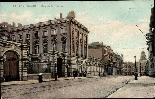 Ak Bruxelles Brüssel, Rue de la Régance