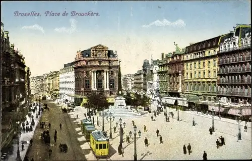 Litho Bruxelles Brüssel, Place de Brouckère