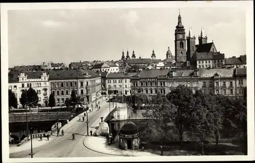 Ak Hradec Králové Königgrätz Stadt, Stadtpartie