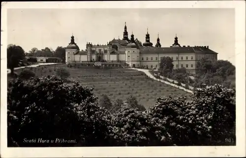 Ak Příbram Pibrans Mittelböhmen, Kloster Svatá Hora, Wallfahrtsort