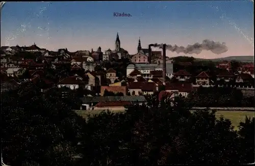 Ak Kladno Kladen Region Mittelböhmen, Panorama