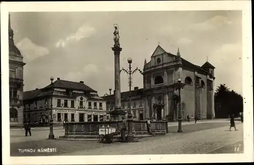 Ak Turnov Turnau Region Reichenberg, Namesti