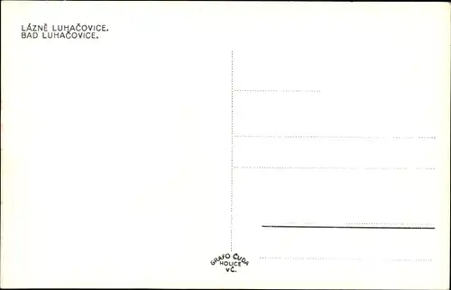 Ak Luhačovice Bad Luhatschowitz Region Zlin, Stadtansicht, Kurhäuser, Gartenanlagen
