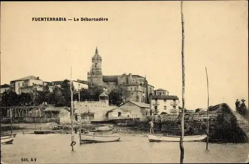 Ak Fuenterrabia Baskenland Spanien, Le Debarcadere