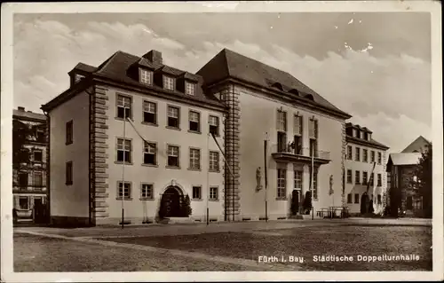 Ak Furth in Niederbayern, Städtische Doppelturnhalle