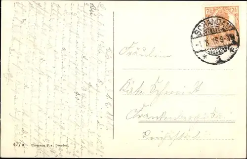 Ak Bad Schandau Sächsische Schweiz, Marktplatz