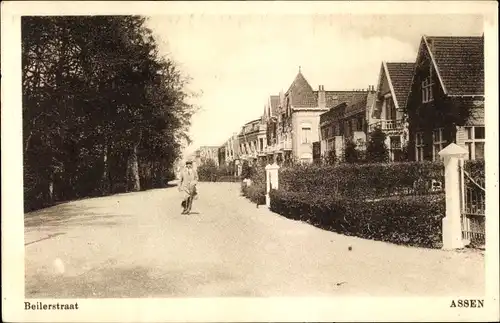 Ak Assen Drenthe Niederlande, Beilerstraat