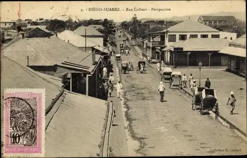 Ak Diego Suarez Antsiranana Madagaskar, Rue Colbert