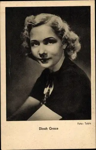 Ak Schauspielerin Dinah Grace, Portrait