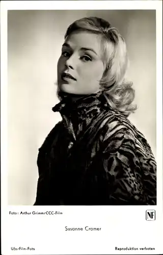 Ak Schauspielerin Susanne Cramer, Portrait