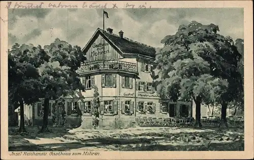 Künstler Ak Marschall, V., Insel Reichenau, Gasthaus zum Mohren