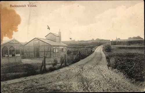 Ak Bruchhausen Vilsen Niedersachsen, Partie an der Badeanstalt