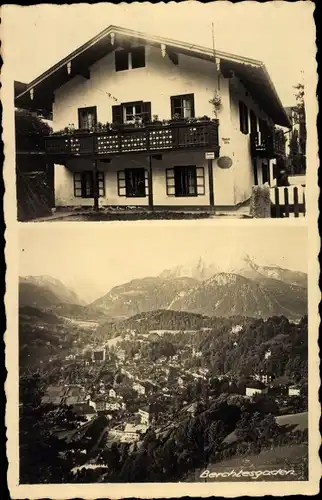 Ak Berchtesgaden in Oberbayern, Blick auf den Ort, Wohnhaus
