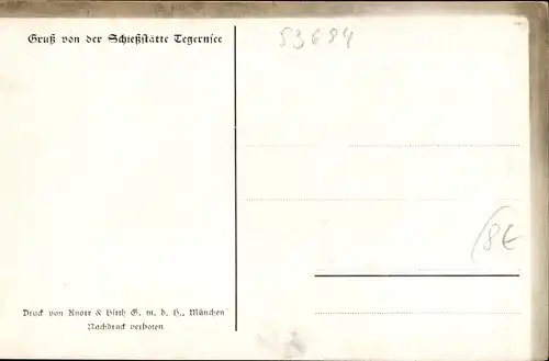 Ak Tegernsee in Oberbayern, Schießstätte der Schützengesellschaft 1880