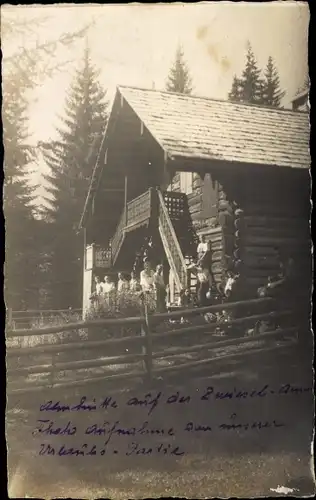 Foto Ak Bad Reichenhall in Oberbayern, Almhütte auf der Zwiesel Alm