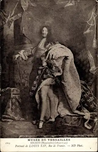 Künstler Ak Rigaud, Louis XIV, Roi de France, Portrait