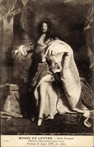 Künstler Ak Rigaud, Portrait de Louis XIV
