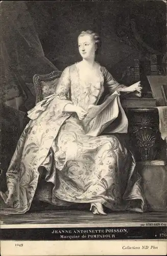 Künstler Ak Steuben, Jeanne Antoinette Poisson, Marquise de Pompadour, Portrait