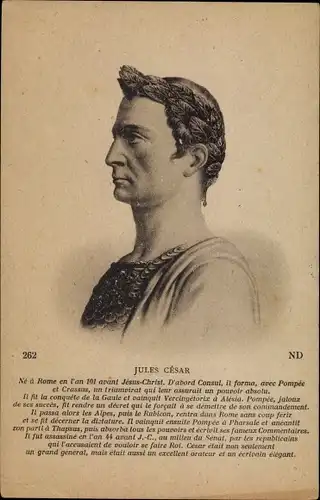 Ak Julius Cäsar, Portrait, Jules Cesar