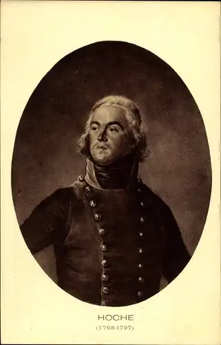 Künstler Ak Louis Lazare Hoche, französischer Général de division, Portrait