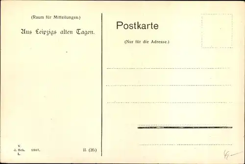 Ak Leipzig in Sachsen, Das Gerhardsche Haus mit Garten , 1906