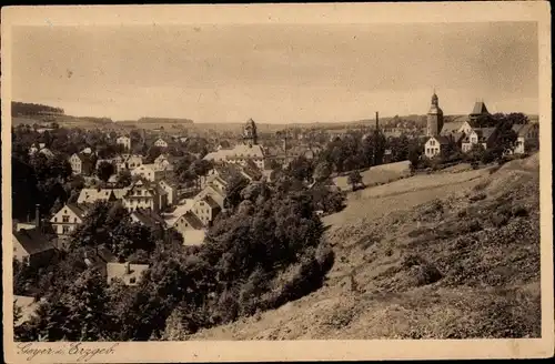 Ak Geyer in Sachsen, Totalansicht