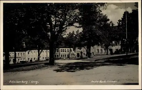 Foto Ak Scheibenberg im Erzgebirge, Markt