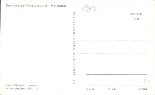 Ak Sonnewalde in der Niederlausitz, Marktplatz